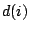 $ d(i)$