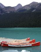 P8253106 Canoes, Lake Louise, Banff