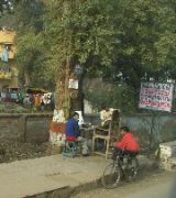 p1054208 Indian Roadside Barber