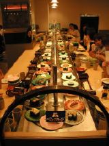 Sushi on a belt