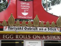 Teriyaki Ostrich on a Stick