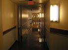 Flooded main hallway